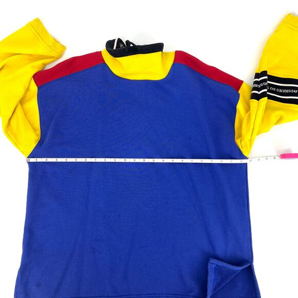 Vintage Classiques Du Sport Funnel Neck Sweatshirt Size L - Picture 4 of 9
